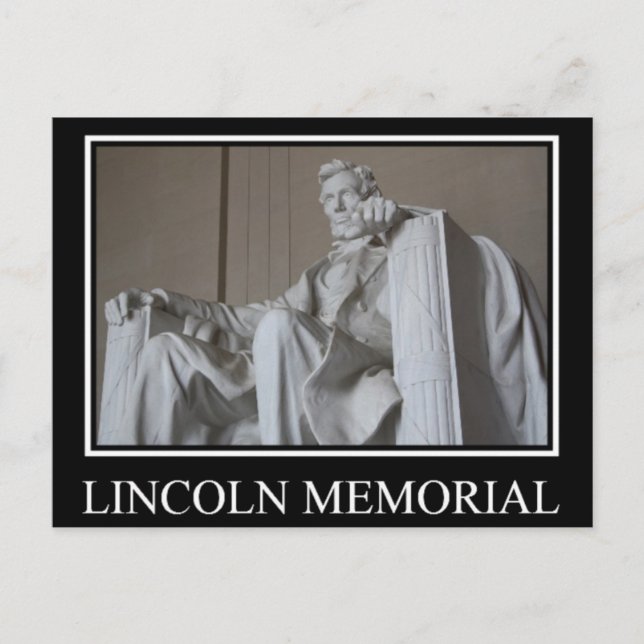 Carte Postale Mémorial de Lincoln (Devant)