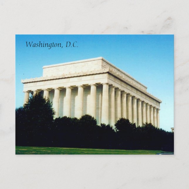 Carte Postale mémorial de lincoln (Devant)