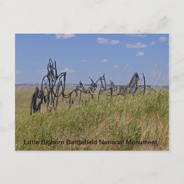Carte postale mémorial de Little Bighorn (Devant)