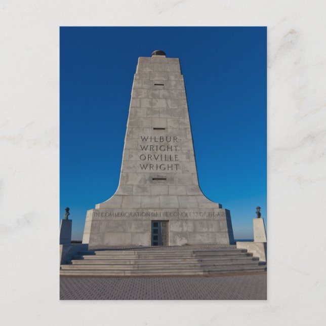 Carte Postale Mémorial des frères Wright (Devant)