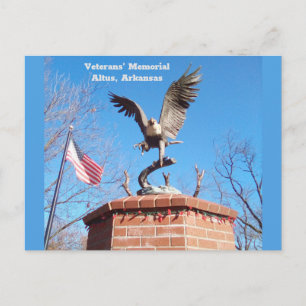 Carte Postale Mémorial des vétérans d'Altus, Arkansas