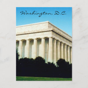 Carte Postale mémorial lincoln dc