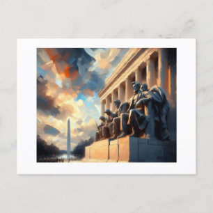 Carte Postale Mémorial Lincoln de Washington, 