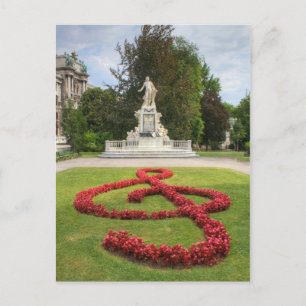 Carte Postale Mémorial Mozart à Burggarten Vienne Autriche