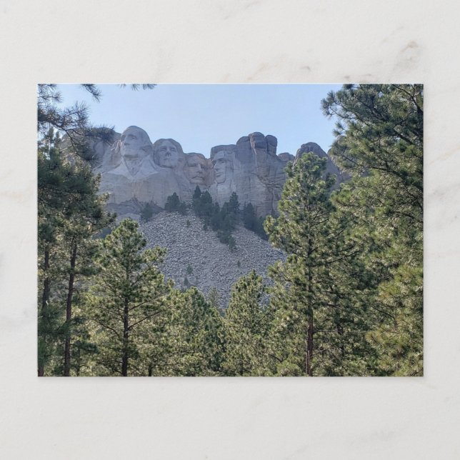 Carte Postale Mémorial national du Mont Rushmore, Dakota du Sud (Devant)