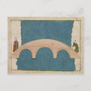 Carte Postale Memorie Turchesche' représentant le pont de Galata