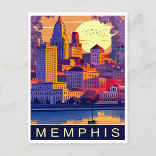 Carte Postale Memphis, Mississippi River, Voyage