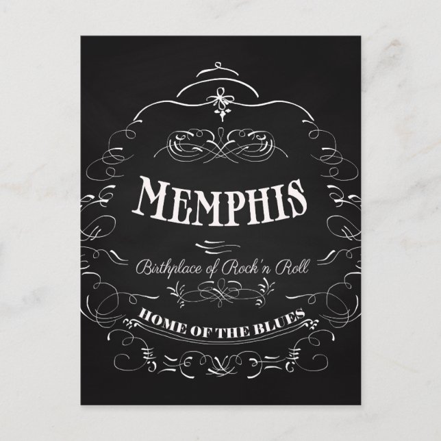 Carte Postale Memphis, Tennessee - Ville avec âme (Devant)