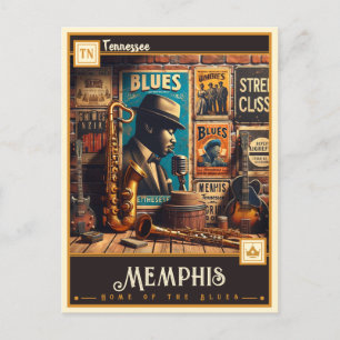 Carte Postale Memphis, Tennessee   VINTAGE