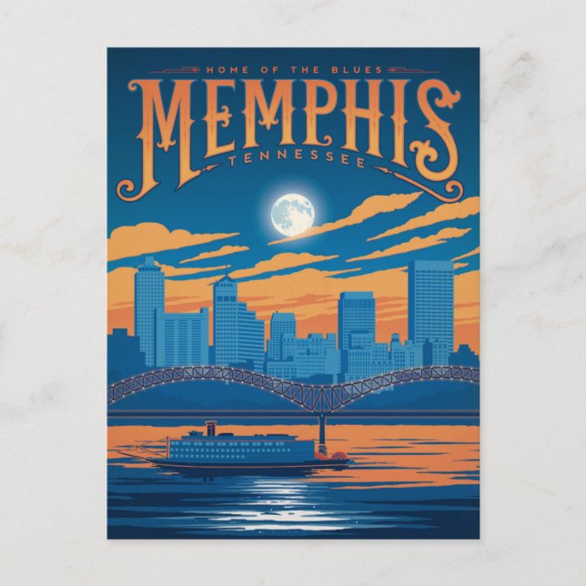 Carte Postale Memphis, TN (Devant)