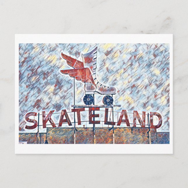 Carte Postale Memphis, TN Skateland Sign paint (Devant)