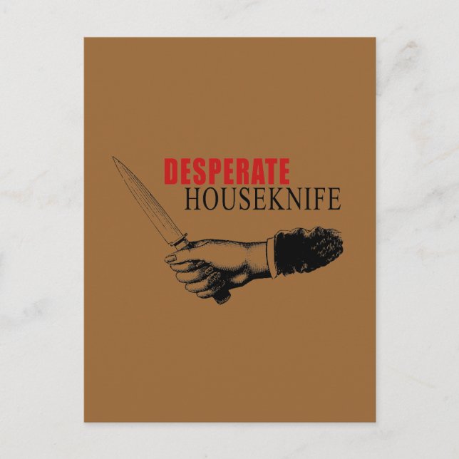 CARTE POSTALE MÉNAGE DÉSESPÉRÉ (Devant)