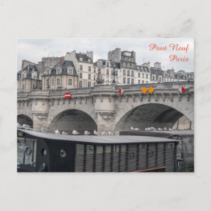 Carte Postale Ménage près de Pont Neuf - Paris, France