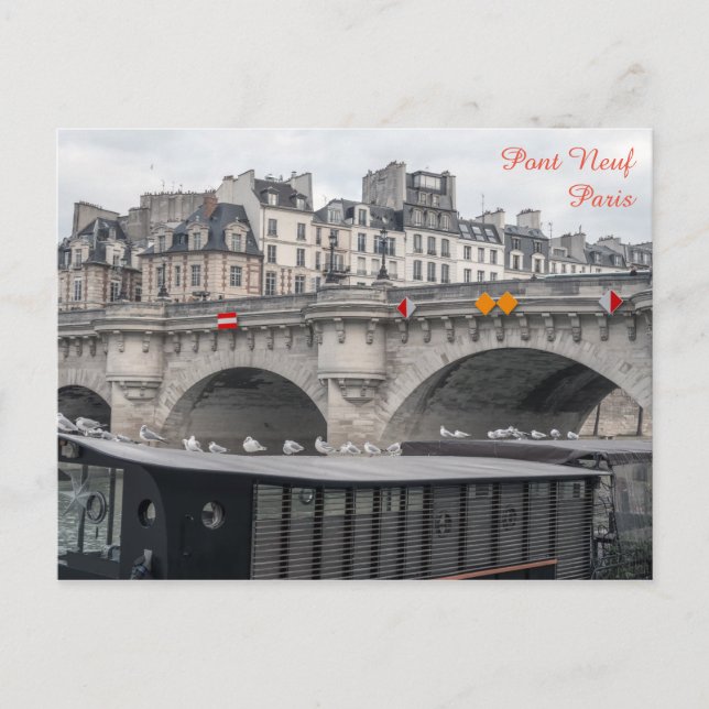 Carte Postale Ménage près de Pont Neuf - Paris, France (Devant)