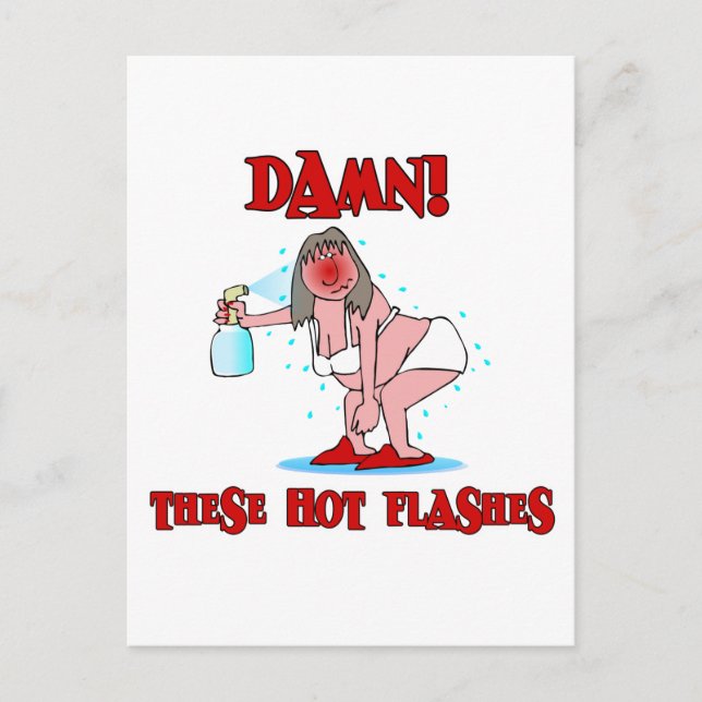 Carte Postale Ménopause amusante (Devant)
