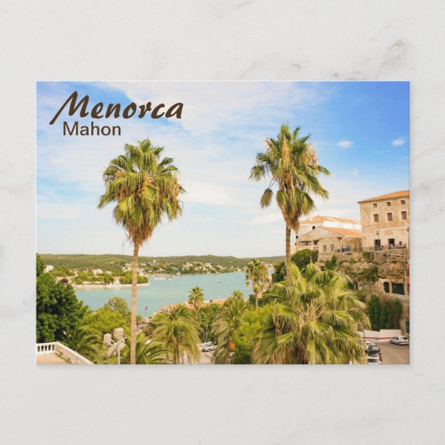 Carte postale Menorca Mahon (Devant)