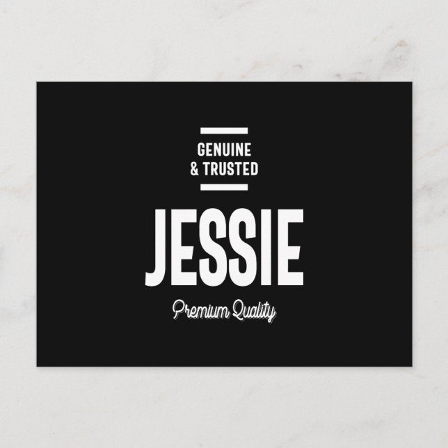 Carte Postale Mens Jessie Nom Cadeau (Devant)