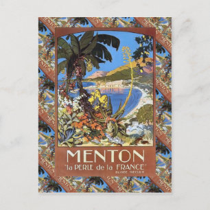 Carte Postale Menton, Le perle de la France