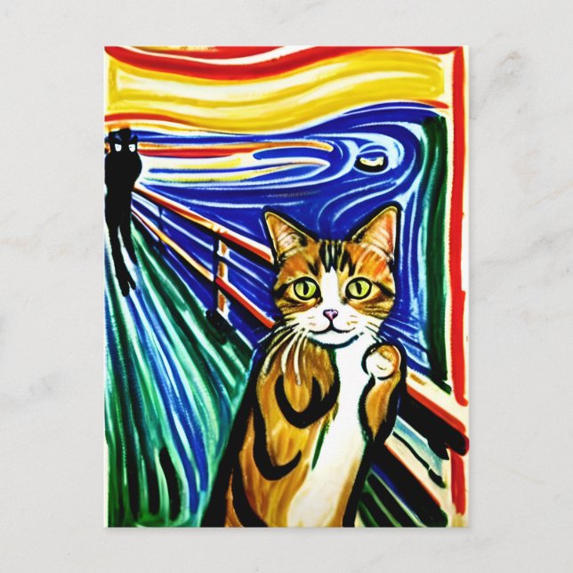 Carte postale Meow (Devant)