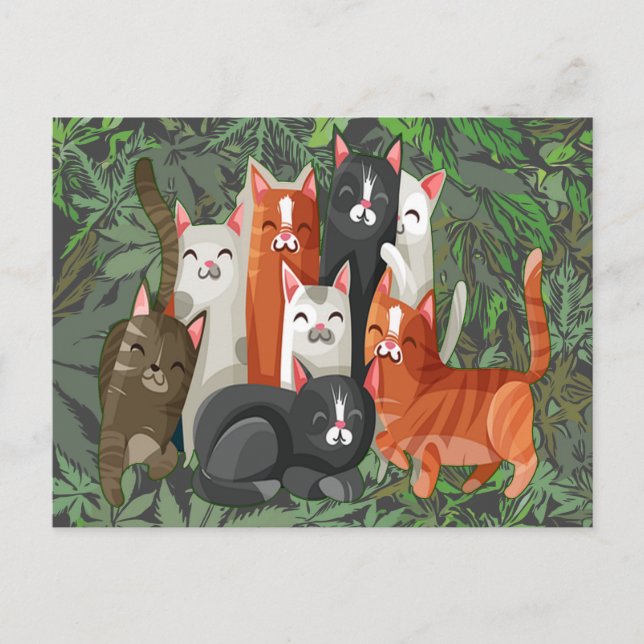 Carte Postale Meow Gang (Devant)