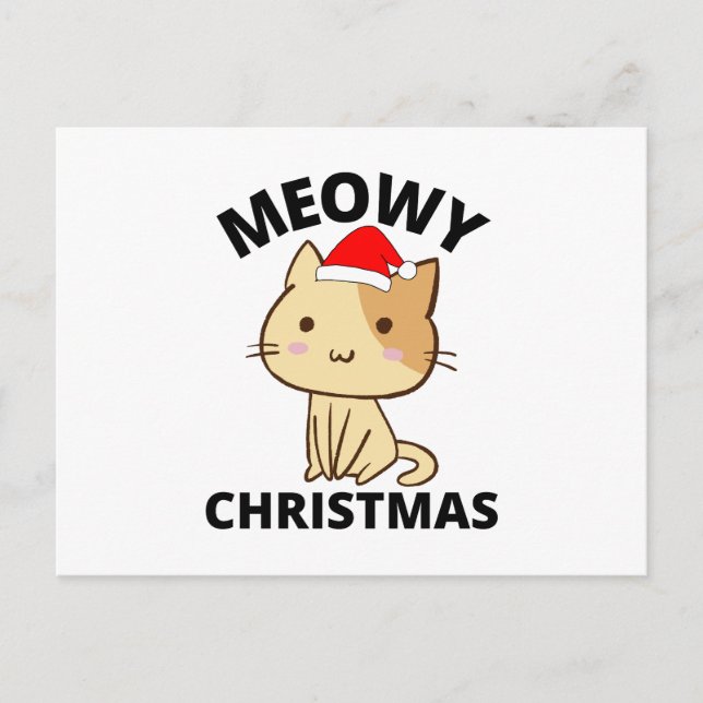 Carte postale Meowy Christmas (Devant)