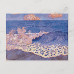 Carte Postale Mer bleue, Effet vague, c.1893