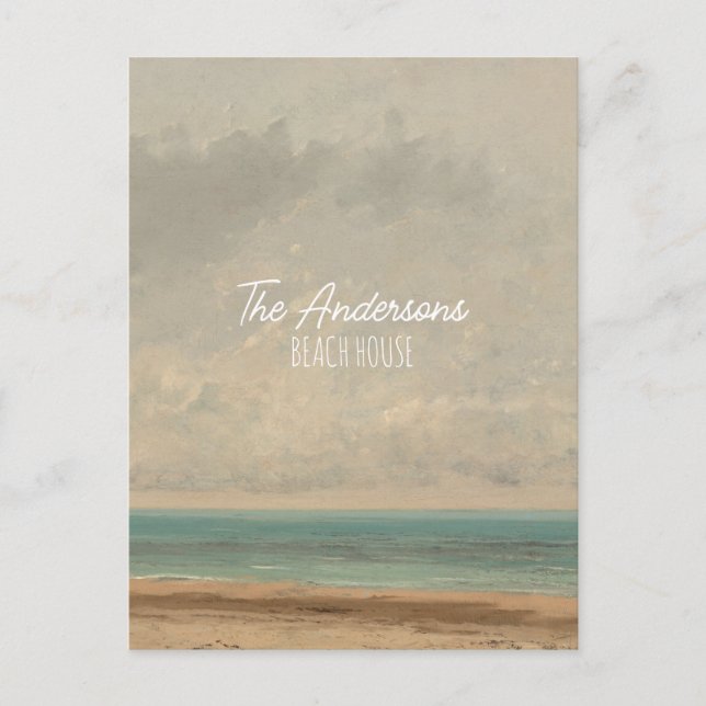 Carte Postale Mer Calme 1866 Gustave Courbet National Gallery (Devant)