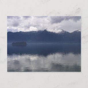 Carte Postale Mer d'Alaska brumeuse aux nuances de bleu