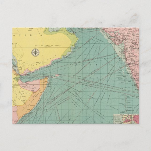 Carte Postale Mer d'Arabie (Devant)