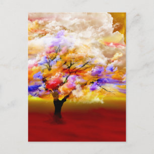 Carte Postale Mer de roses par Lenny nuages surréaliste