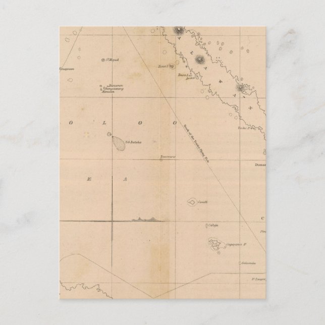 Carte Postale Mer de Sooloo, Archipel, Philippines (Devant)