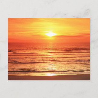 Carte Postale Mer du coucher du soleil