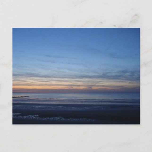 Carte postale mer du Nord, coucher du soleil Postcard (Front)