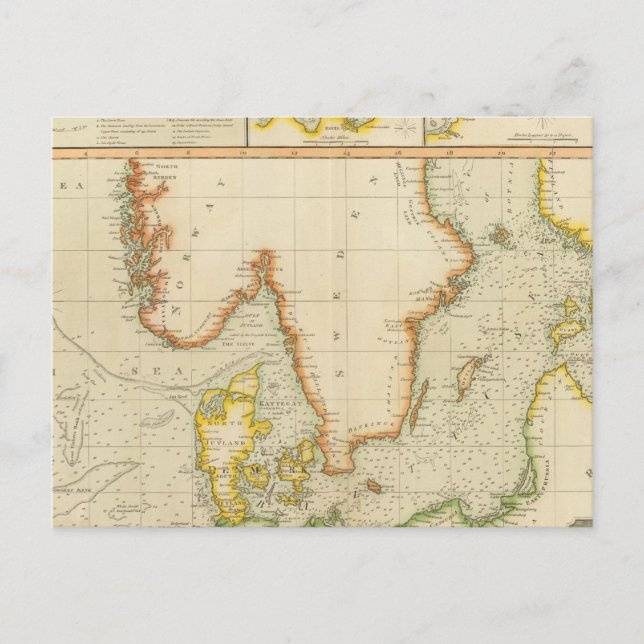 Carte Postale Mer du Nord, mer Baltique (Devant)