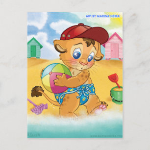 Carte postale mer effrayante