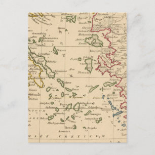 Carte Postale mer Égée