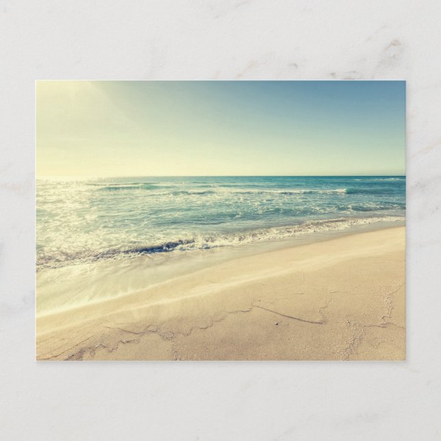 Carte Postale Mer en hiver (Devant)