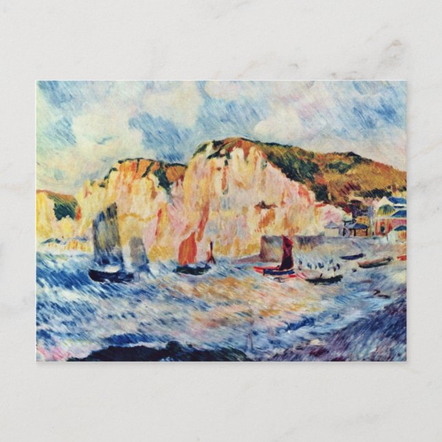 Carte Postale Mer Et Falaises De Pierre-Auguste Renoir (Devant)