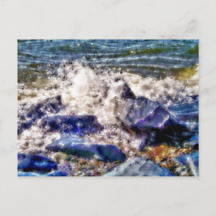 CARTE POSTALE MER ET ROCHERS