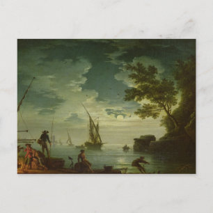 Carte Postale Mer, Lune, 1772