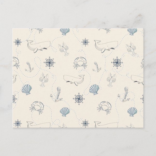 Carte Postale Mer marine (Devant)