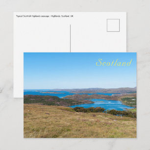 Carte Postale Mer typique des Highlands écossais - Écosse