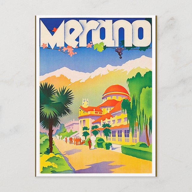 Carte Postale Merano Walk, Italy (Devant)