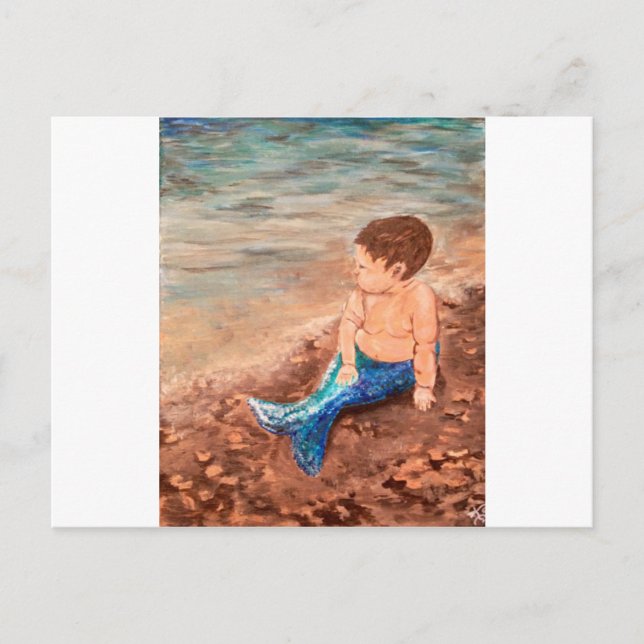 Carte Postale Merbaby Boy (Devant)