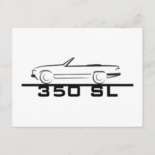 Carte Postale Mercedes 350 SL Type 107
