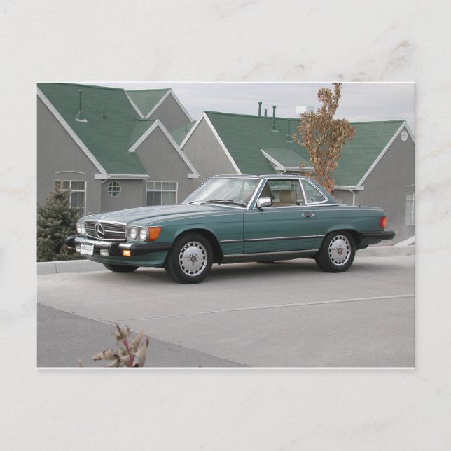 Carte Postale Mercedes-Benz 560 SL Roadster (Devant)