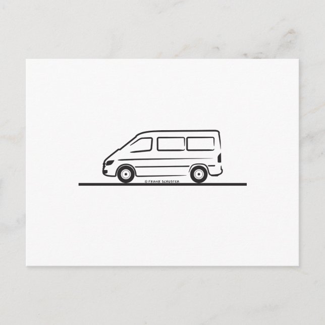 Carte Postale Mercedes Sprinter Short (Devant)