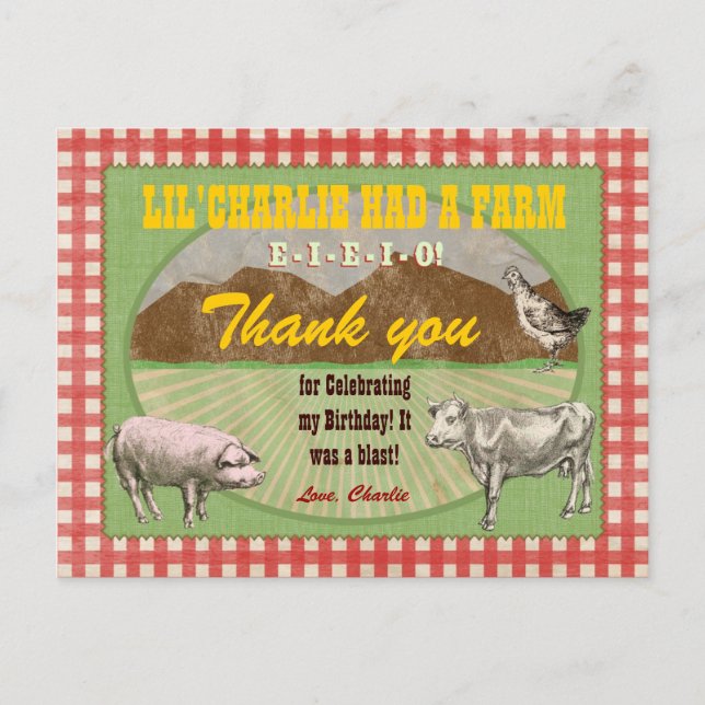 Carte postale Merci (Devant)
