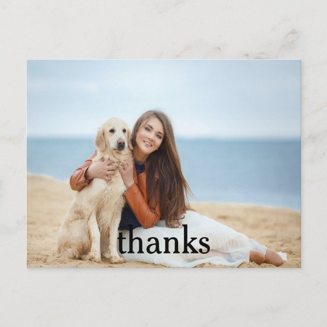 Carte postale Merci (Devant)