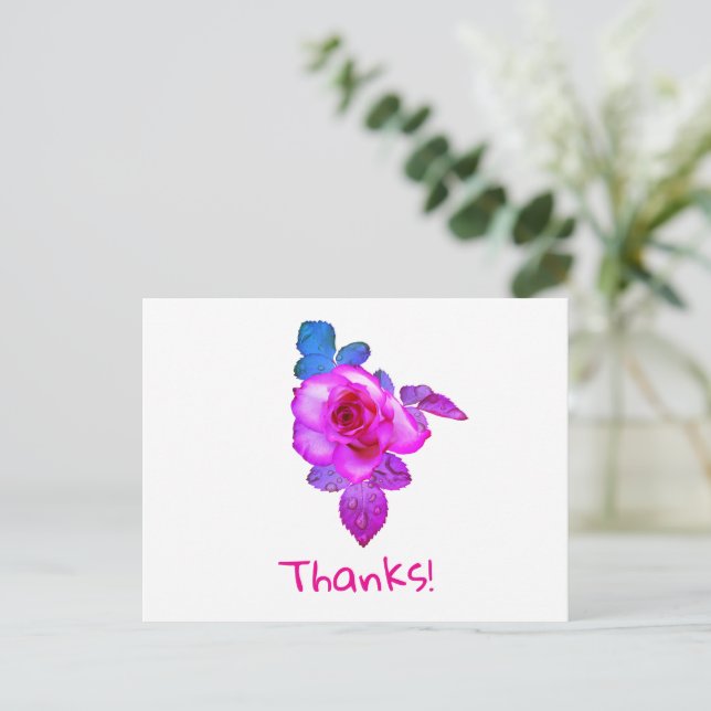 Carte Postale Merci  (Debout devant)